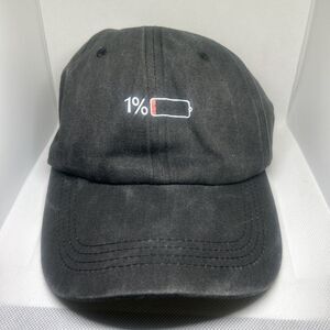 “1% Battery” Baseball Cap – Funny Adjustable Dad Hat